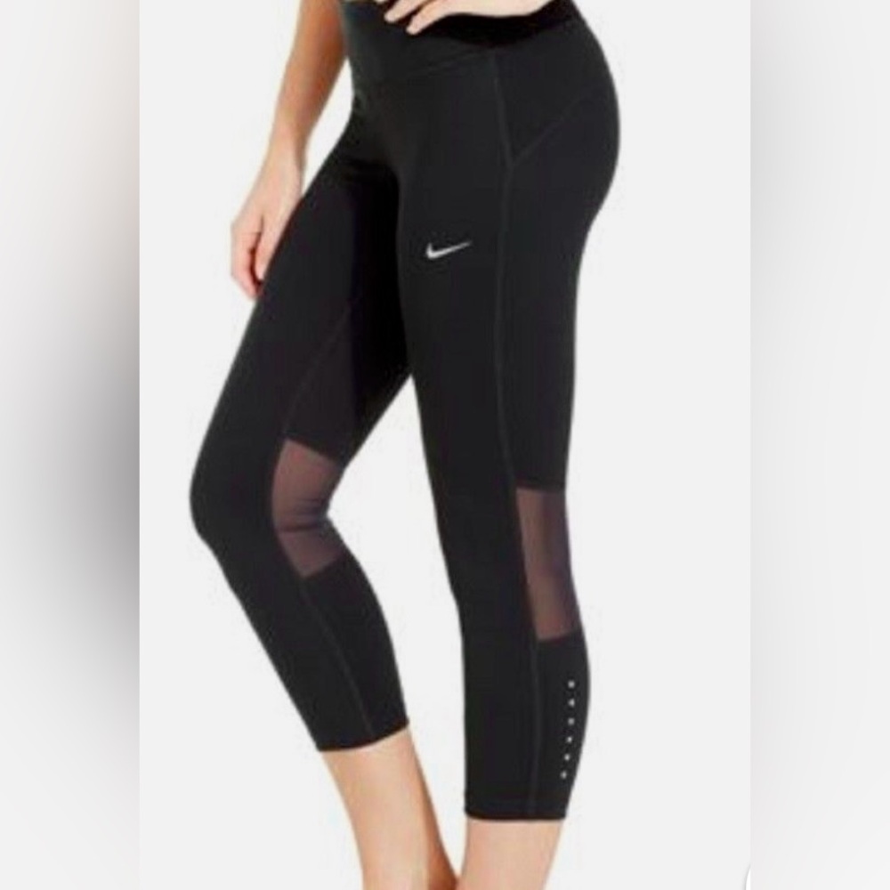 Nike Epic Run Solid Women's Running Capris in Deep Royal Blue, Sz Small